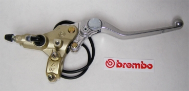 Brembo Handbremspumpe PSC 15 , gold mit verstellbarem Hebel silber